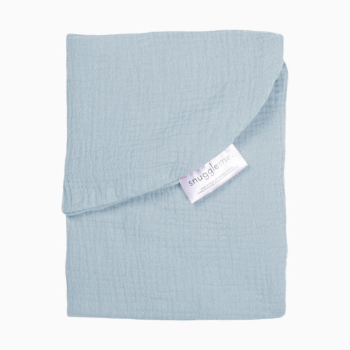 Snuggle Me Organic Infant Lounger Curve Muslin Cover - Bluebell