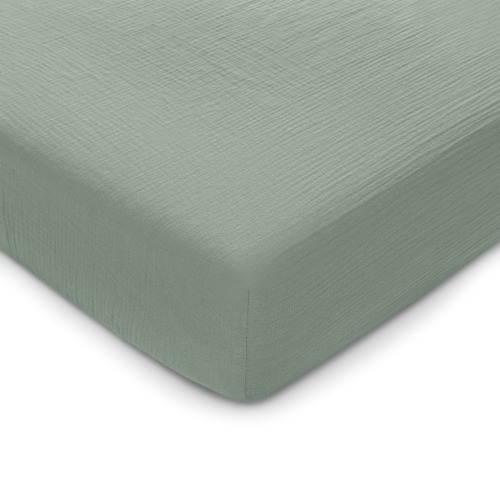 Muslin Fitted Crib Sheet by Comfy Cubs - Fern