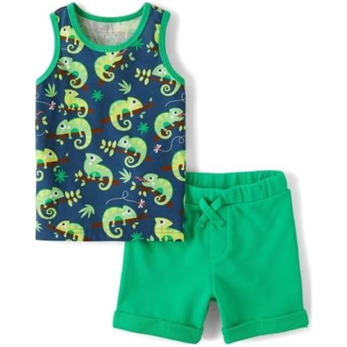 The Children's Place baby-boys And Toddler Tank Top and Shorts 2 Piece Outfit