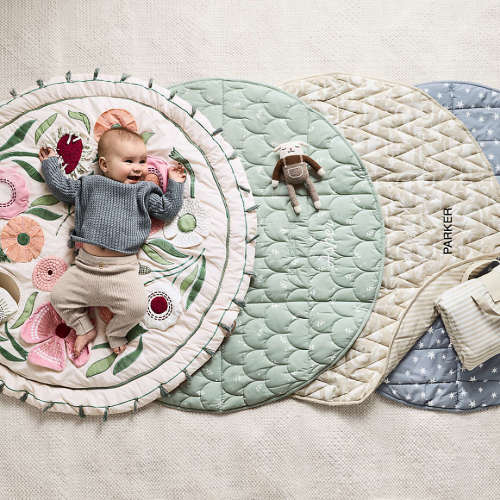 Fold and Go Geometric Leaf Portable Baby Mat