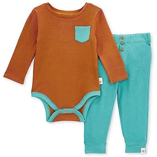 Burt's Bees Baby Unisex Bodysuit and Pant Set, 100% Organic Cotton