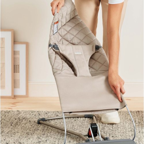 BabyBjörn Extra Fabric Seat for Bouncer Bliss- Sand Gray