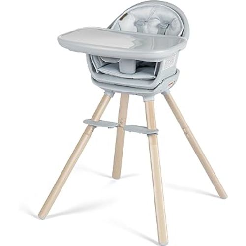 Maxi-Cosi Moa 8-in-1 Highchair, Machine Washable, Compact, Lightweight Design, Classic Slate