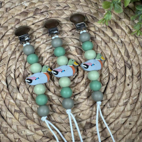 Mallard Duck Pacifier Clip – Ridge & Co. Teething
