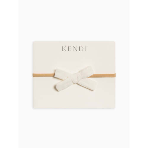 Linen Schoolgirl Bow