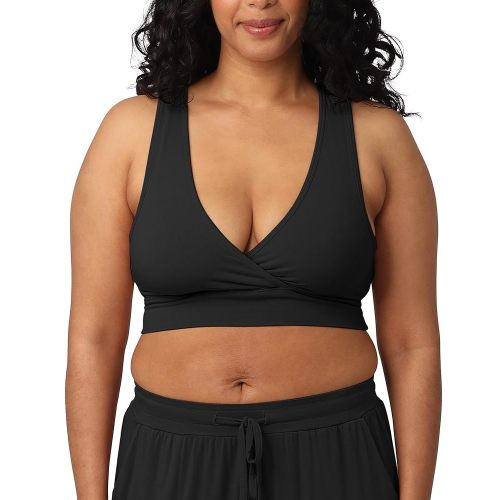 Kindred Bravely French Terry Nursing Bra for Breastfeeding and Sleep, Racerback Crossover, Soft and Stretchy Maternity Bra