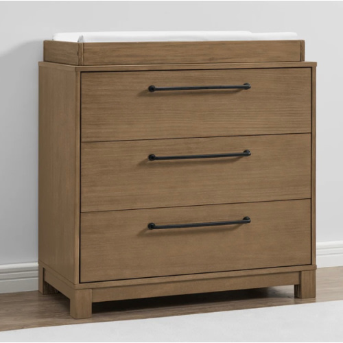 Rustic 3 Drawer Dresser with Interlocking Drawers | Delta Children