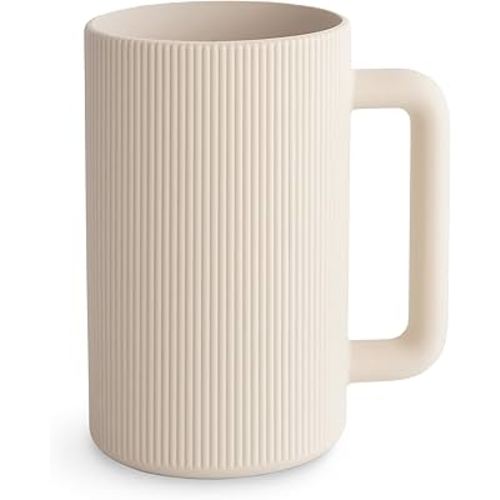 mushie Baby Bath Rinse Cup | 100% Food Grade Silicone | Shampoo & Body Washing Rinser Cup For Kids (Shifting Sand)