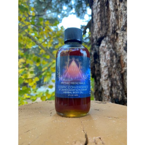 25% OFF Cosmic Convergence: St. John's Wort & Mugwort Herbal Body Oil — Mythic Medicine