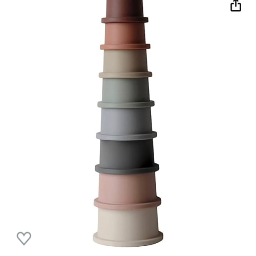 mushie Stacking Cups Toy | Made in Denmark (Original)