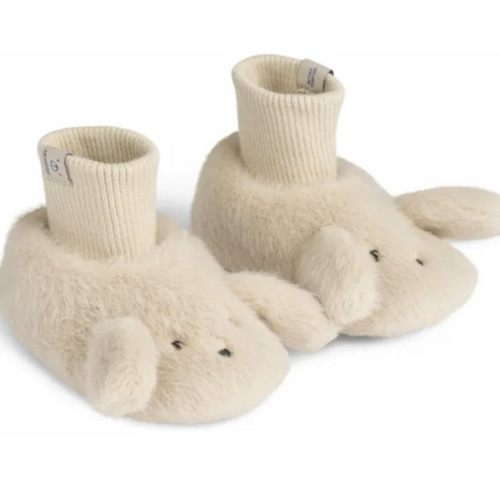 Beth Rabbit Slippers | Ecru