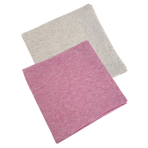 Dove & Pink Speckle / Swaddle 2-Pack