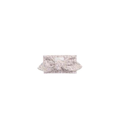 Organic Cotton Headband - Amber Floral Lilac Ash