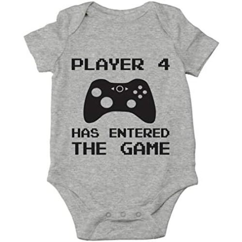 AW Fashions Player 4 Has Entered The Game Baby Bodysuit Funny Cute Romper Clothing for Newborn Boys Girls