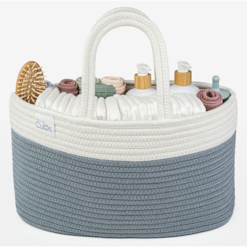 Large Portable Baby Diaper Caddy Organizer Nursery Storage Bin And Car Travel Basket By Comfy Cubs - Blush