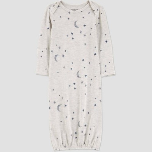 Carter's Just One You® Baby Comfy Soft Celestial Gown - Gray Newborn