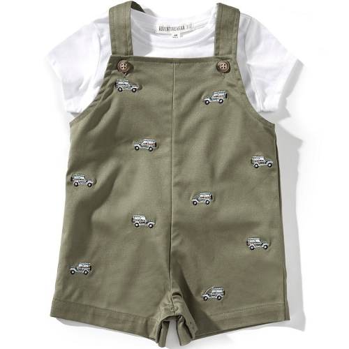 Adventurewear 360 Baby Boys Twill Embroidered Trucks Jon Jon Shortall
