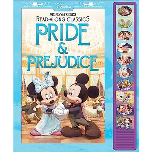 Disney Mickey Mouse and Minnie Mouse Read-Along Classics – Pride & Prejudice Interactive Sound Book – Press Buttons to Hear Story Read Aloud - PI Kids