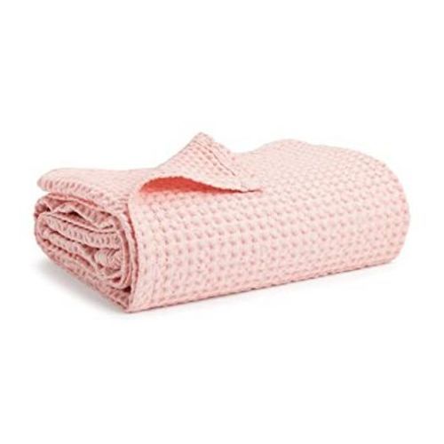 Simka Rose Waffle Baby Blanket, Sage