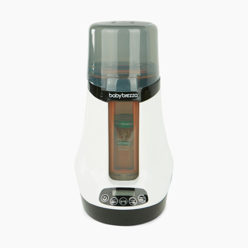 Baby Brezza Safe & Smart Bluetooth Connected Bottle Warmer - White On Black