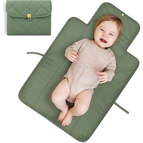 Portable Diaper Changing Pad - Soft and Easy to Clean Diaper Changing Mat for Babies - The Perfect Lightweight and Foldable Pad for Traveling