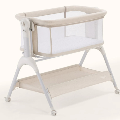 HARPPA Cuddly Sway | 3-in-1 Rocking Baby Bassinet & Bedside Sleeper for Newborns with Mattress for Reflux | Attaches to Bed, Adjustable Heights, Non-Toxic & CPSC Certified | Sturdy Frame, Portable Wheels, Tool-Free Setup, Gentle Rocking | Perfect for Newb