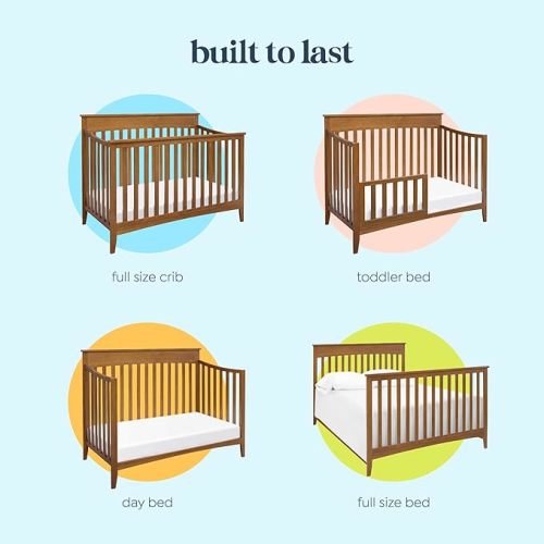 DaVinci Grove 4-in-1 Convertible Crib in Chestnut, Greenguard Gold Certified