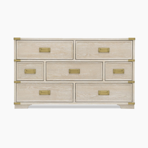 Bellini Paris 7 Drawer Dresser - Whitewash Ash