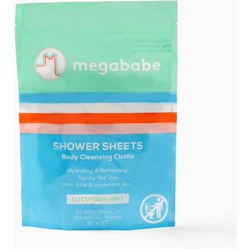 Megababe Cucumber Mint Shower Sheets