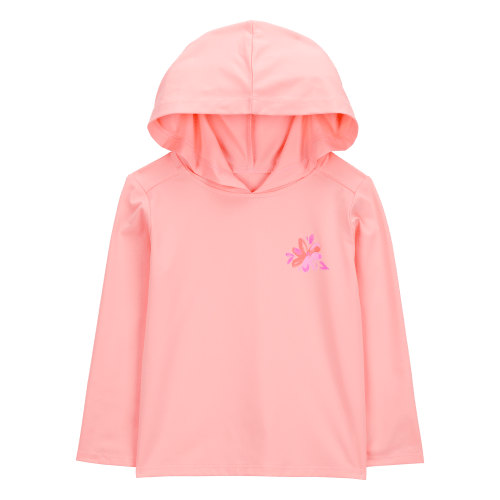 Toddler UPF 50+ Sun Protection Floral Moisture Wicking Active Pullover - Coral - Carter's | Carter's