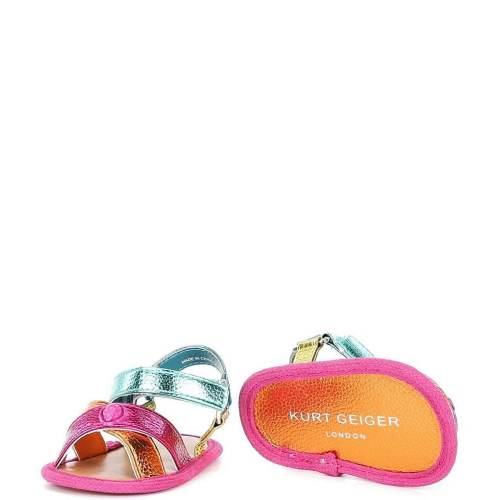 Kurt Geiger London Girls' Kensington Espadrille Sandal Crib Shoes (Infant)
