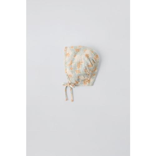 FLORAL BONNET - Beige | ZARA Australia
