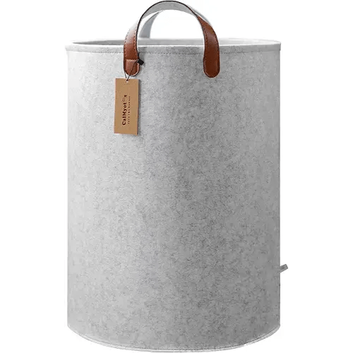 Large Laundry Hamper for Dirty Clothes, Cloths & Towels | Tall, Big Basket for Extra Loads | XL Size, Sturdy, Collapsible, Portable & Waterproof | Cute, Modern | Kids, Nursery, Girls, Baby