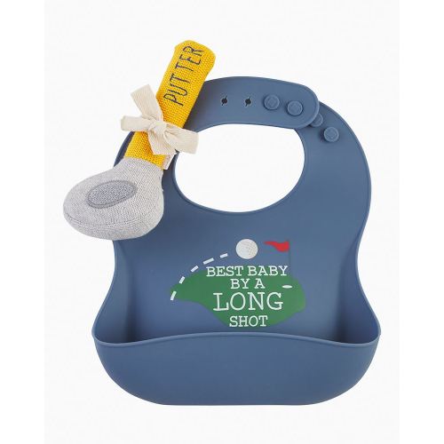 Mudpie Silicone Bib W/Rattle