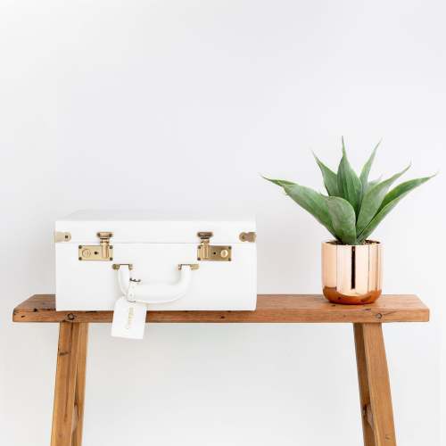 memory box | keepsake case in ivory white