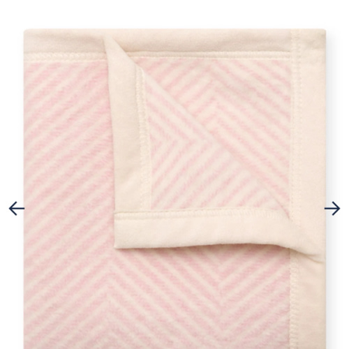 Harborview Herringbone Ballet Pink Mini Blanket