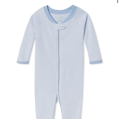 LAKE | Baby | Pima Cotton Pajamas | French Blue Baby Sleeper