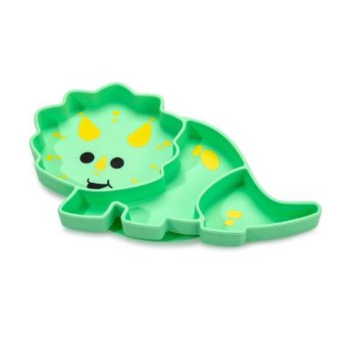 Melii Silicone Suction Plate - Dinosaur: BPA-Free, Novelty Shape, Service For 1