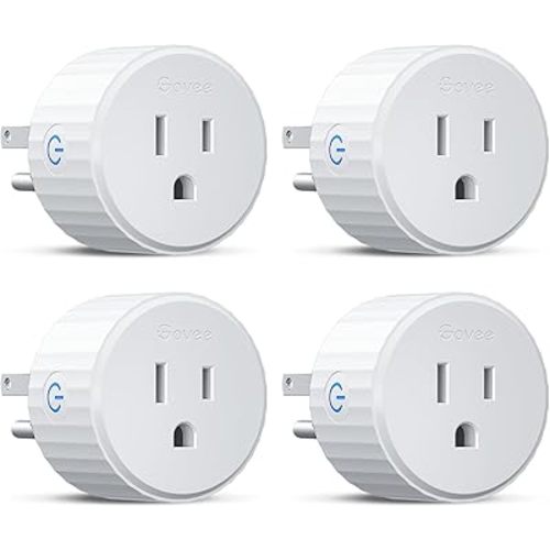 Govee Smart Plug, WiFi Plugs Work with Alexa & Google Assistant, Smart Outlet with Timer & Group Controller, WiFi Outlet for Home, No Hub Required, ETL & FCC Certified, 2.4G WiFi Only, 4 Pack