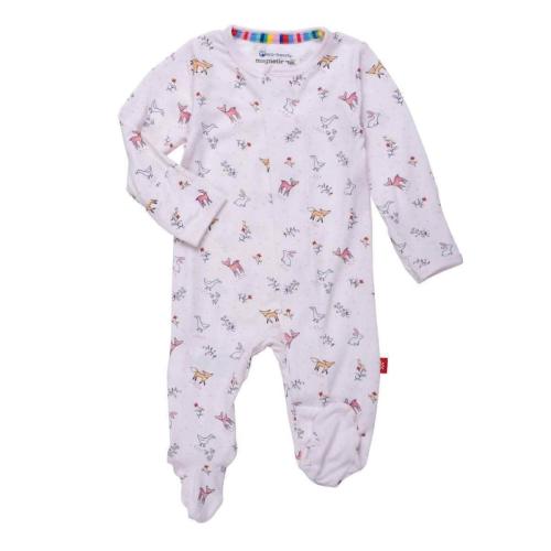 woodsy tale modal magnetic parent favorite footie | pink – Magnetic Me