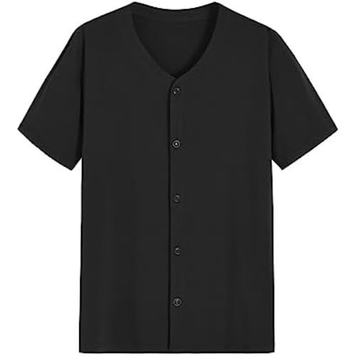 Latuza Men's Viscose Pajama Top Button Up Sleep Shirt