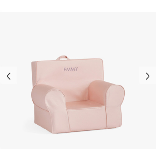 Anywhere Chair®, Pearl Twill With White Piping | Pottery Barn Kids