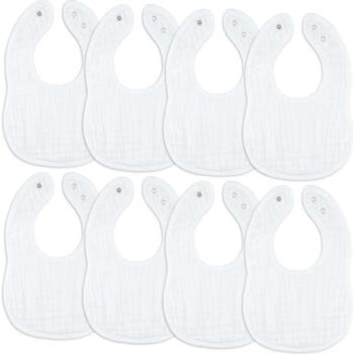 Muslin Bibs - Pack of 8