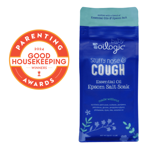 Oilogic Stuffy Nose & Cough Baby Essential Oil Epsom Soak, 2 lbs