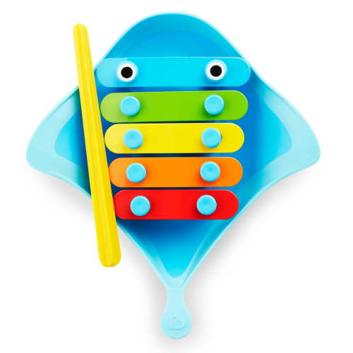 Munchkin Dingray Musical Baby Bath Toy, 12 Months+, Unisex, Blue, 1 Count
