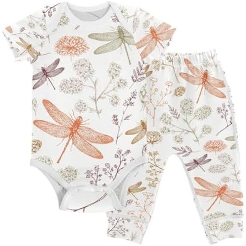 Baby Clothes Set Infant Bodysuits Pants Sets 0-24M For Boys Girls