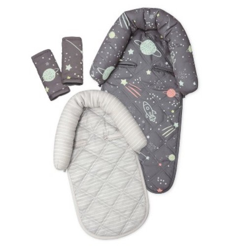 Go By Goldbug Space Duo Head Support And Strap Cover Set For Car Seat, Stroller, Bouncer
