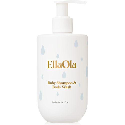 Tear Free Baby Shampoo & Body Wash - Organic, Hypoallergenic Baby + Kid Soap Hydrates & Nourishes While Gently Cleansing Sensitive Skin, Fragrance Free | 10.1 fl. oz.