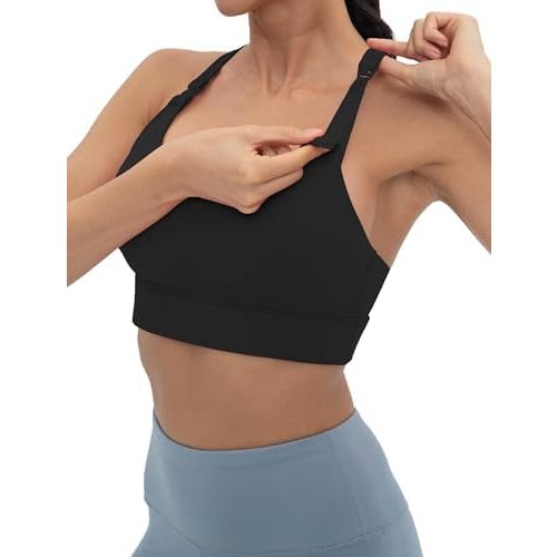 Foucome Nursing Bras for Breastfeeding Racerback Maternity Sports Bra Workout Yoga Pregnancy Bra