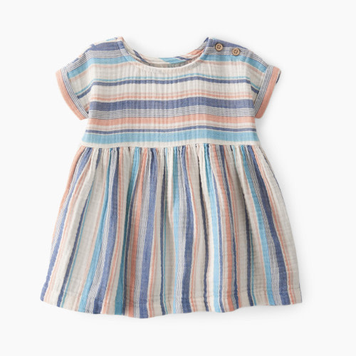 Carter's Little Planet Organic Cotton Gauze Dress - Stripes, 3M